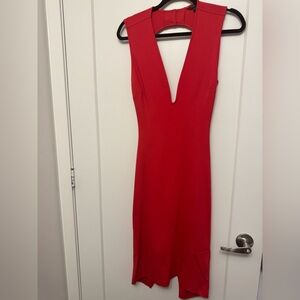 Deep cut backless sexy party dress